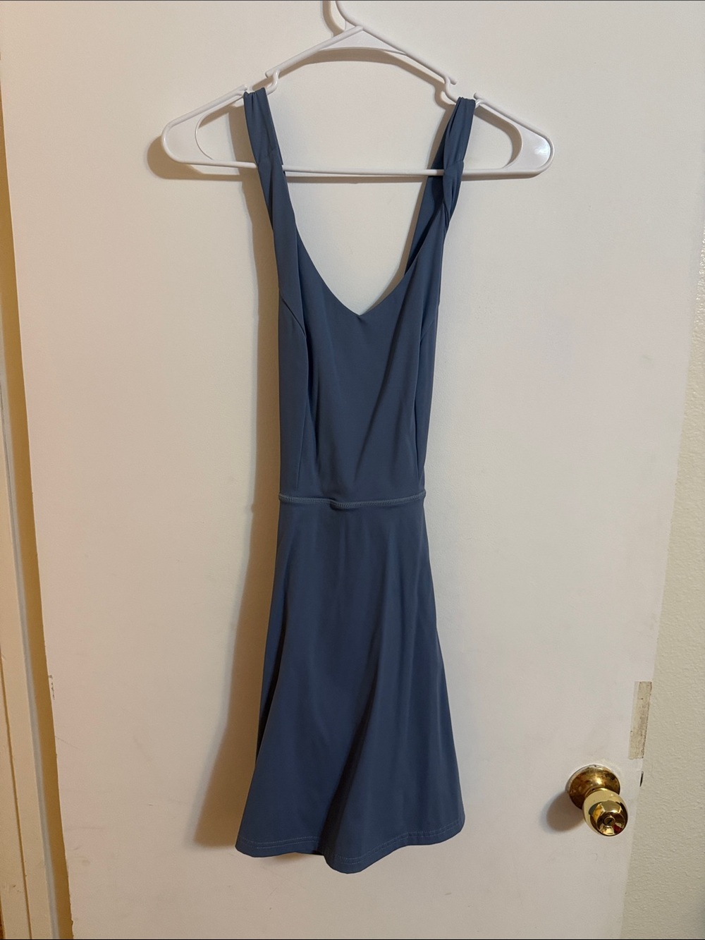 Women’s Blue Scoop-Back Dress